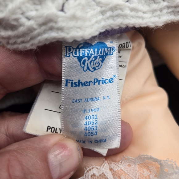 VINTAGE 1992 FISHER PRICE PUFFALUMP KIDS DOLL - Picture 6 of 7